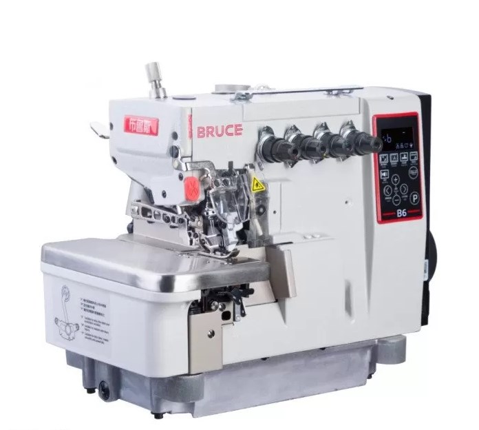 Bruce B6-4-M03:333 - высокоскоростной 4х ниточный оверлок с автоматикой для разных типов тканей